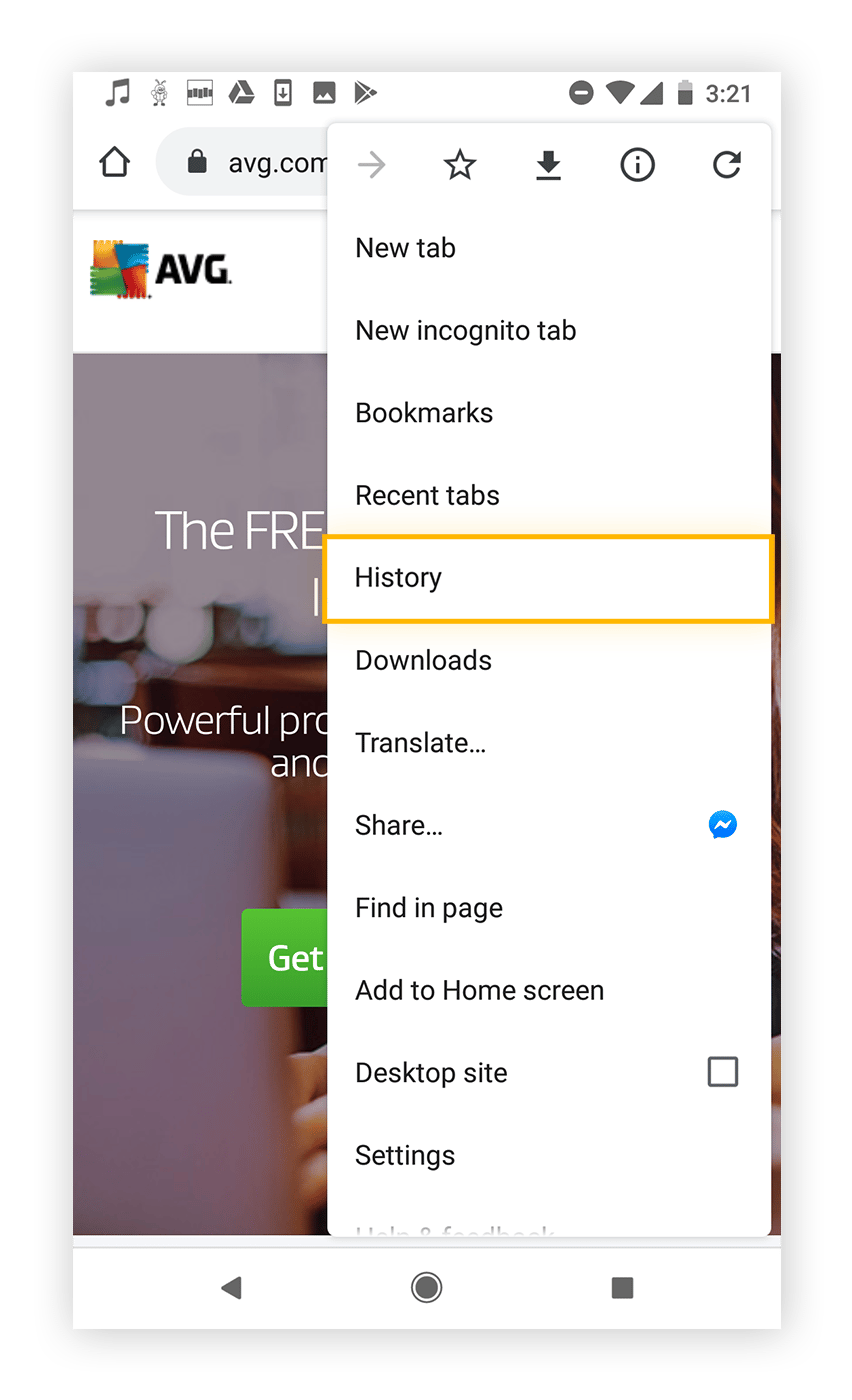 How To Clear Search History Delete Browser History AVG